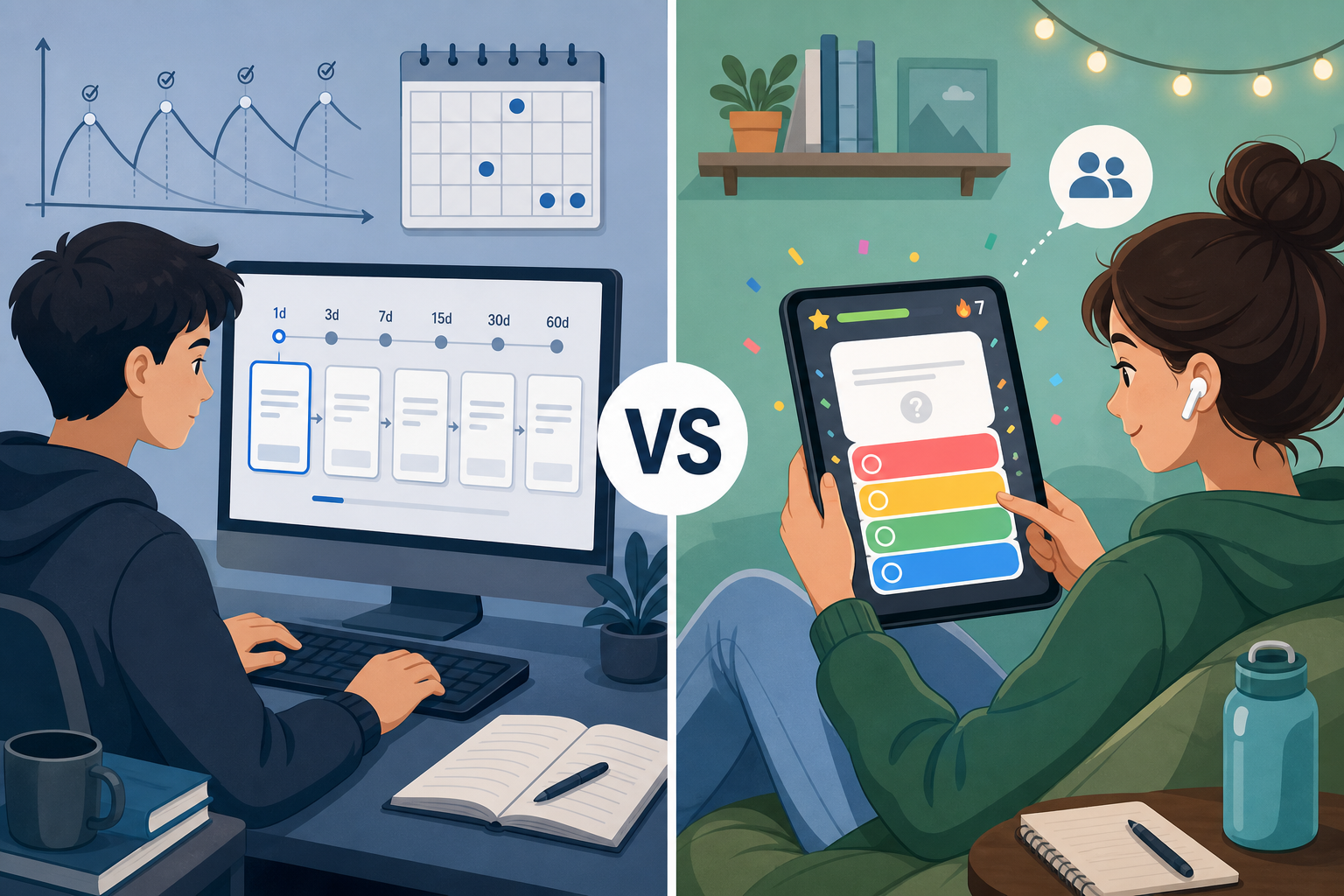 Anki vs. Quizlet: Feature Matrix, Algorithm Explained, and Decision Guide for Students