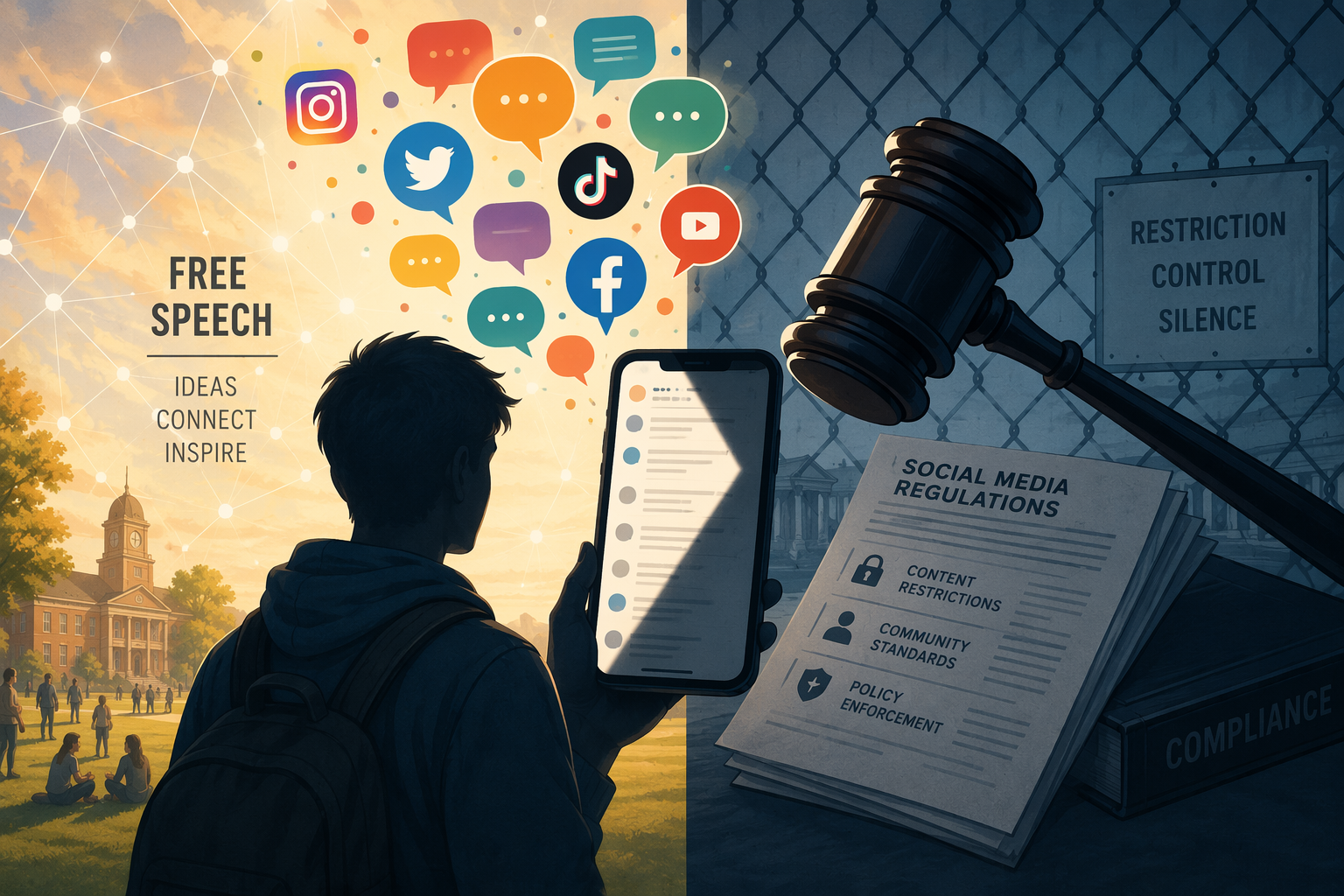 ACLU Lawsuits Challenge Social Media Bans for Students