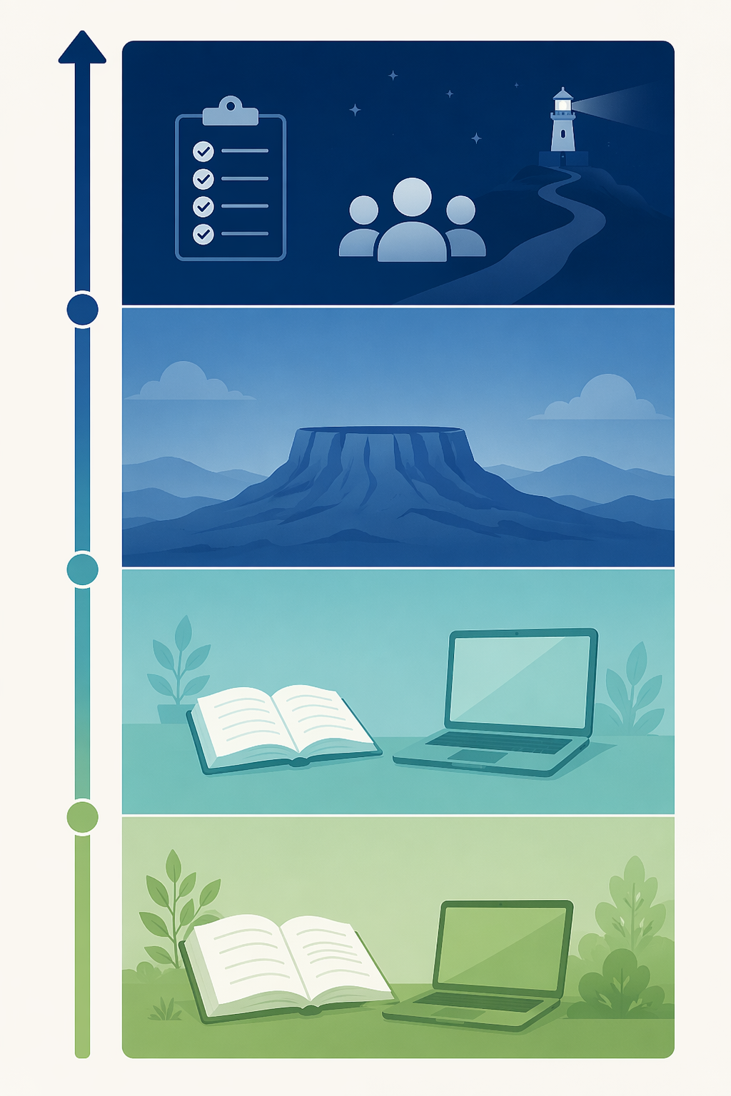 Four SAT score bands showing free resources in lower ranges and structured support in higher ranges