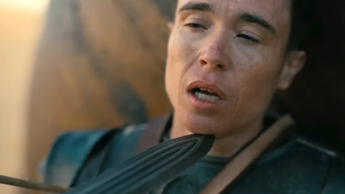 Elliot Page as Sinon in Christopher Nolan's The Odyssey