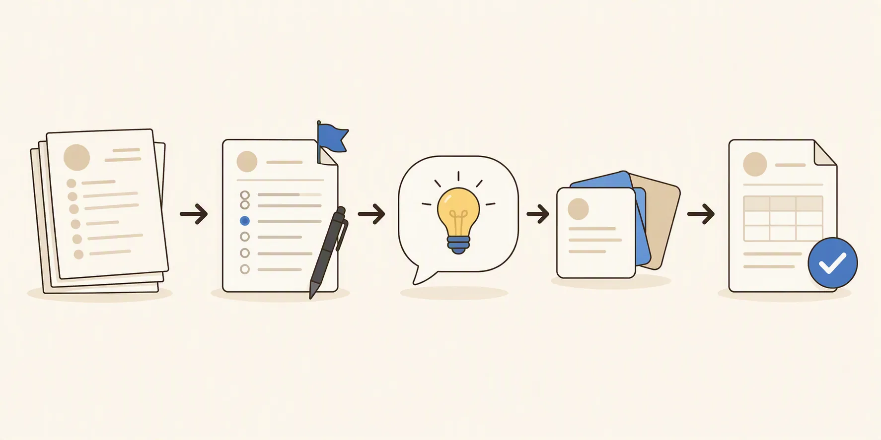 Five-step workflow from official practice papers to missed question review, AI concept explanation, low-stakes drills, and official score sheet