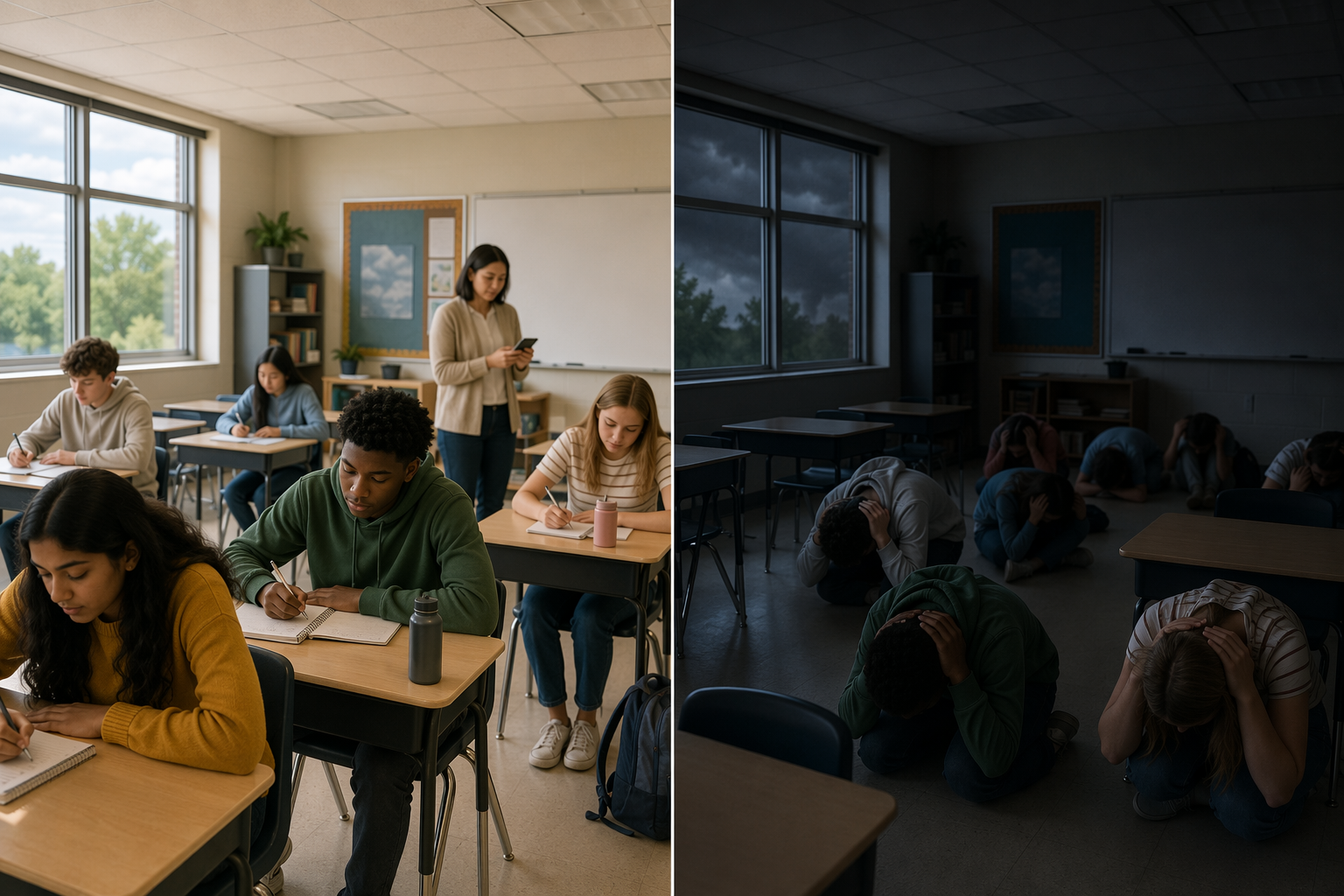 What a Tornado Watch and Warning Mean for Students at School