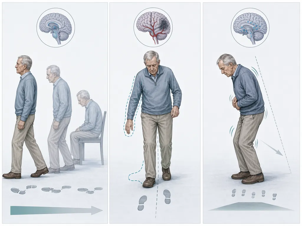 Comparison of physical clues in Alzheimer's, vascular dementia, and Lewy body dementia