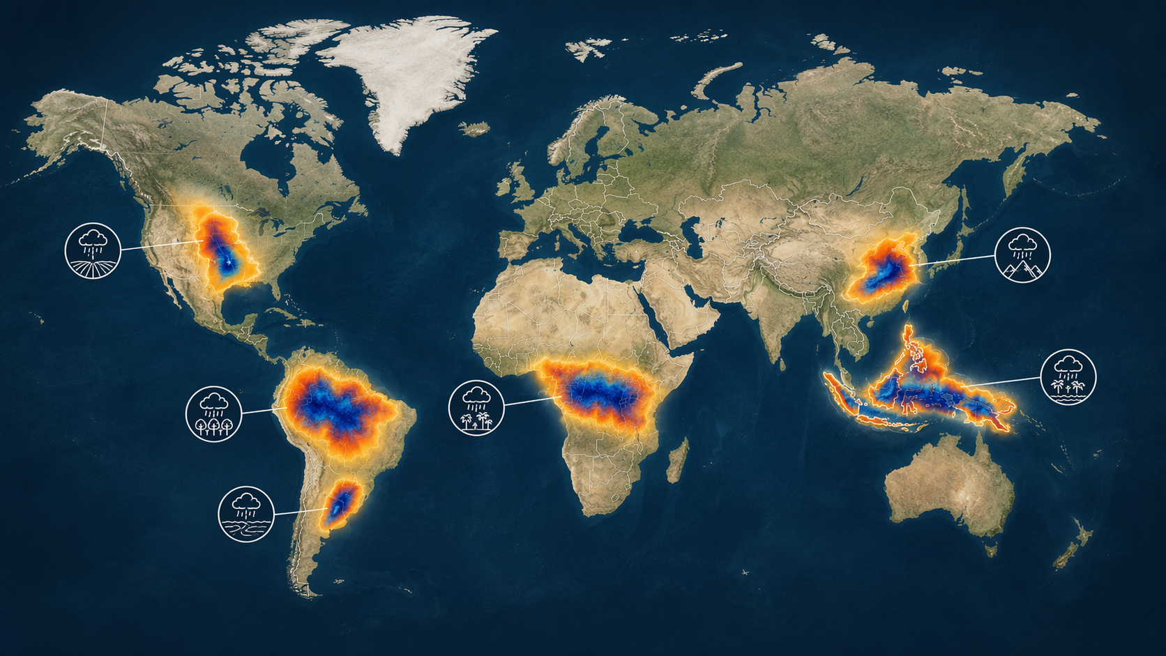 How Geography Shapes Heavy Convective Rainfall