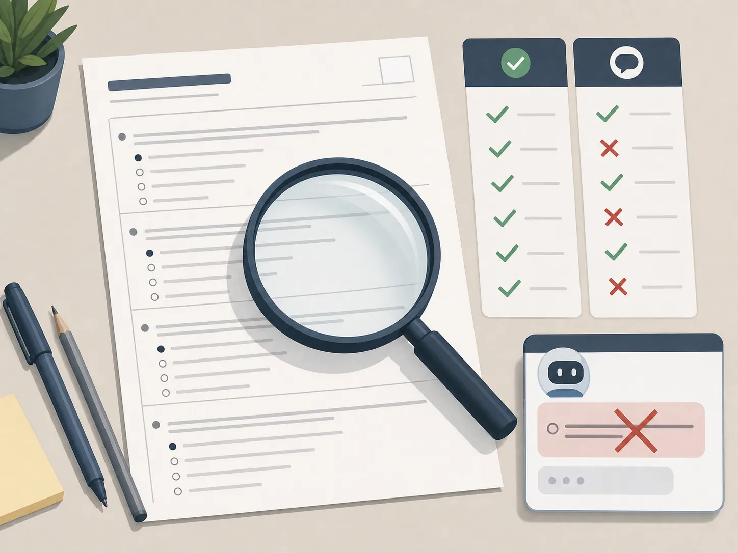 Retired exam question sheet evaluated with separate answer accuracy and explanation quality panels