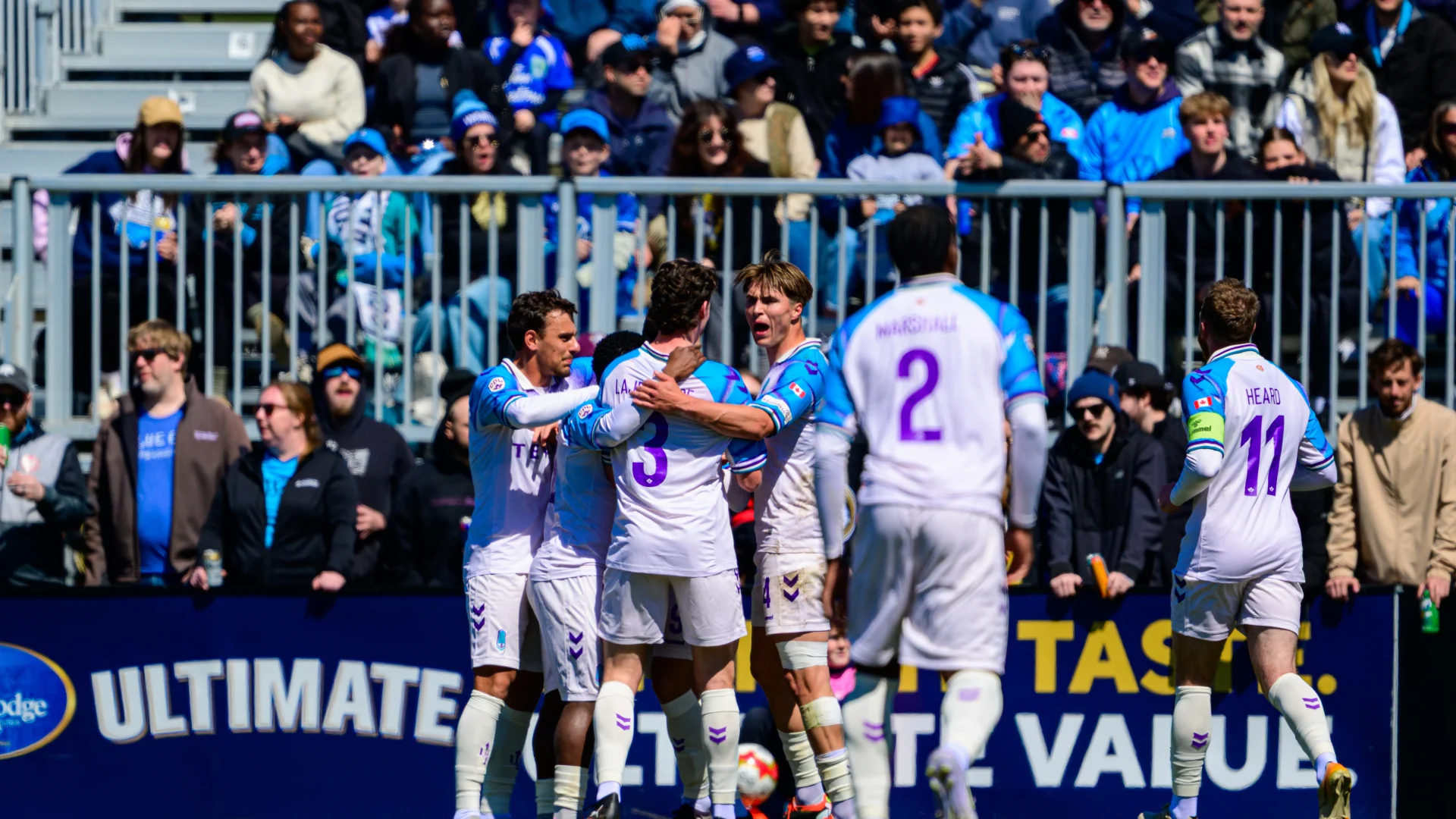 Alejandro Díaz of Pacific FC in the match where his April 18, 2026 goal stood under the daylight offside trial