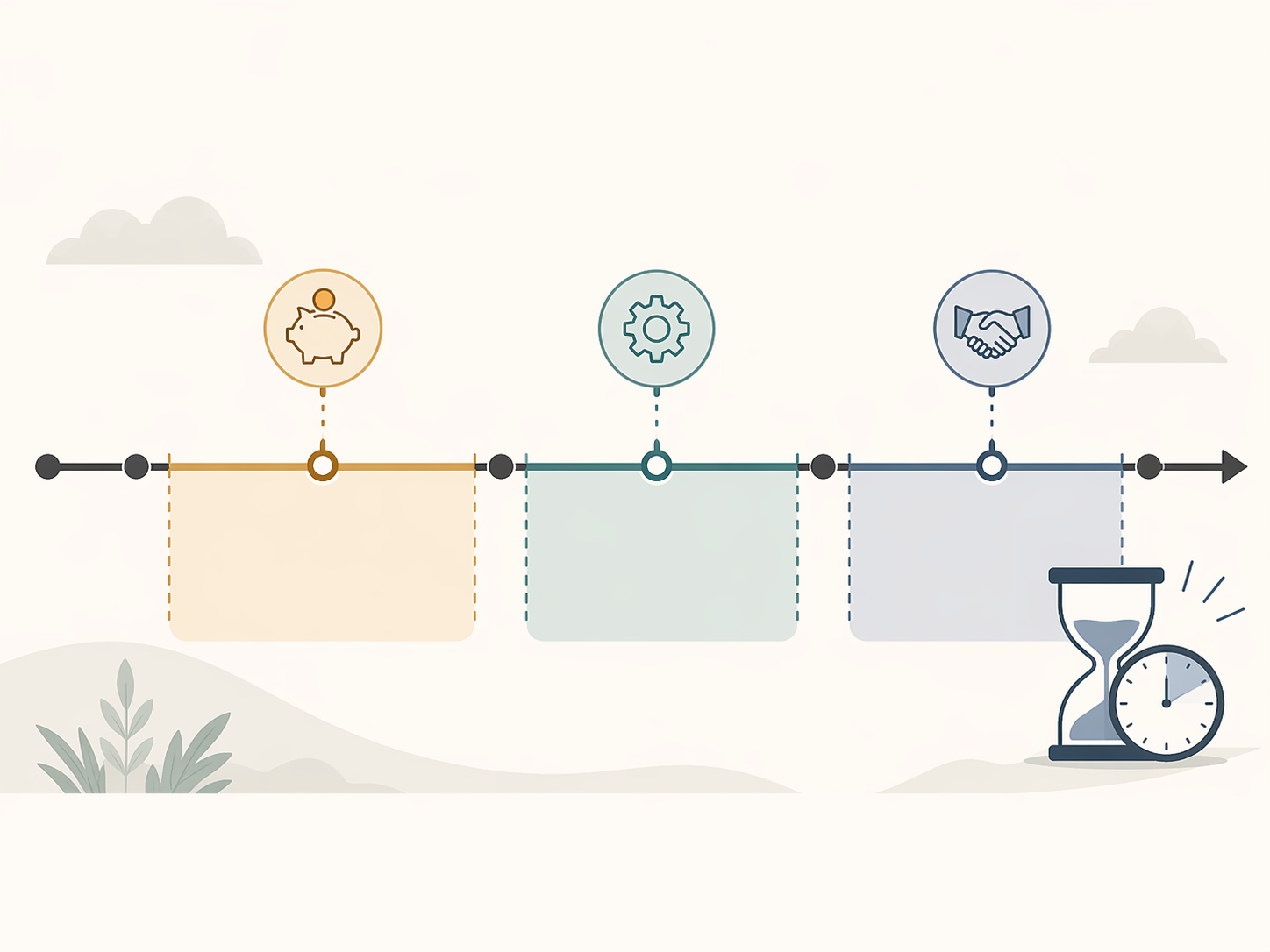 Timeline with highlighted decision windows for appeal cost actions