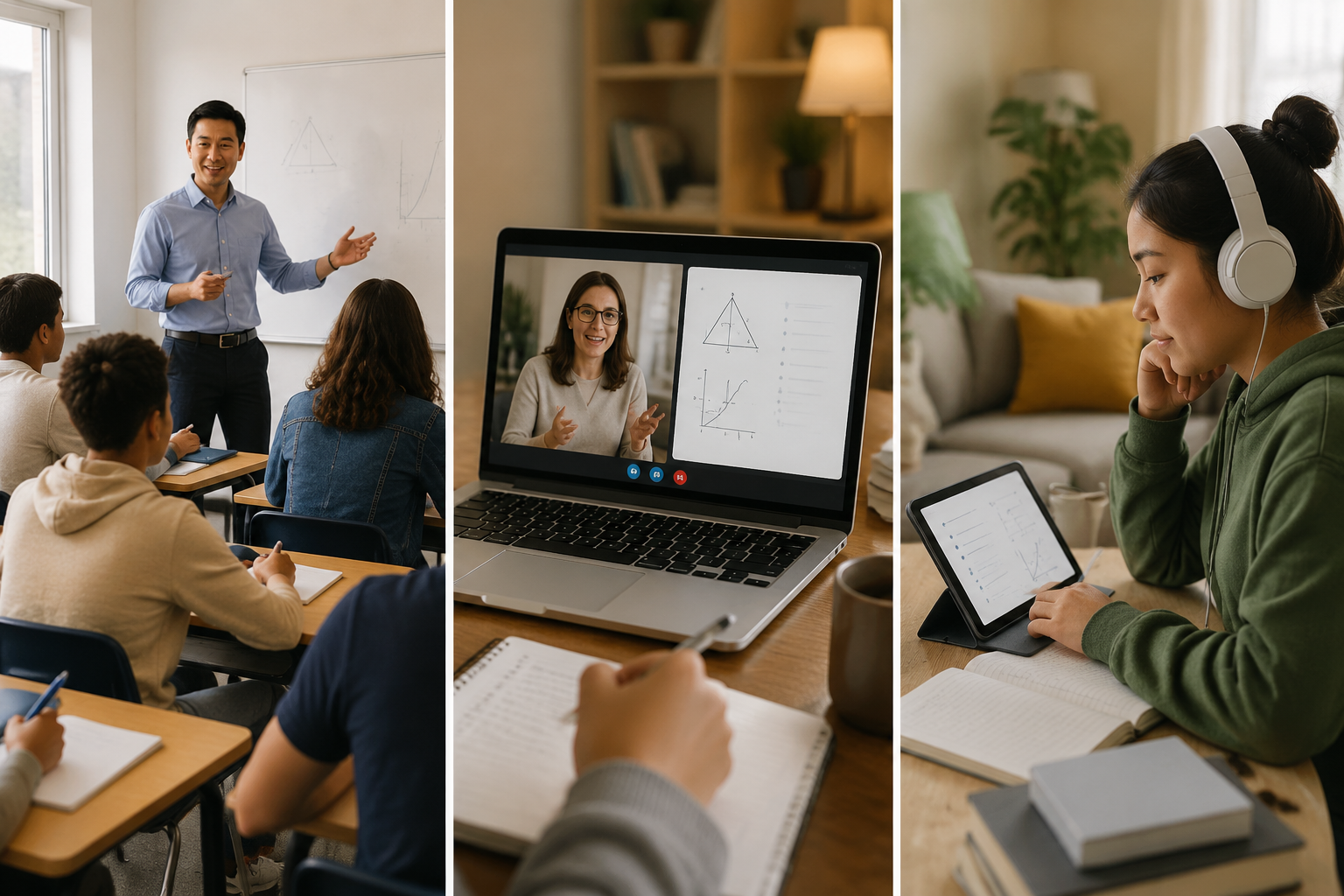 Comparison of in-person, live online, and self-paced SAT prep formats