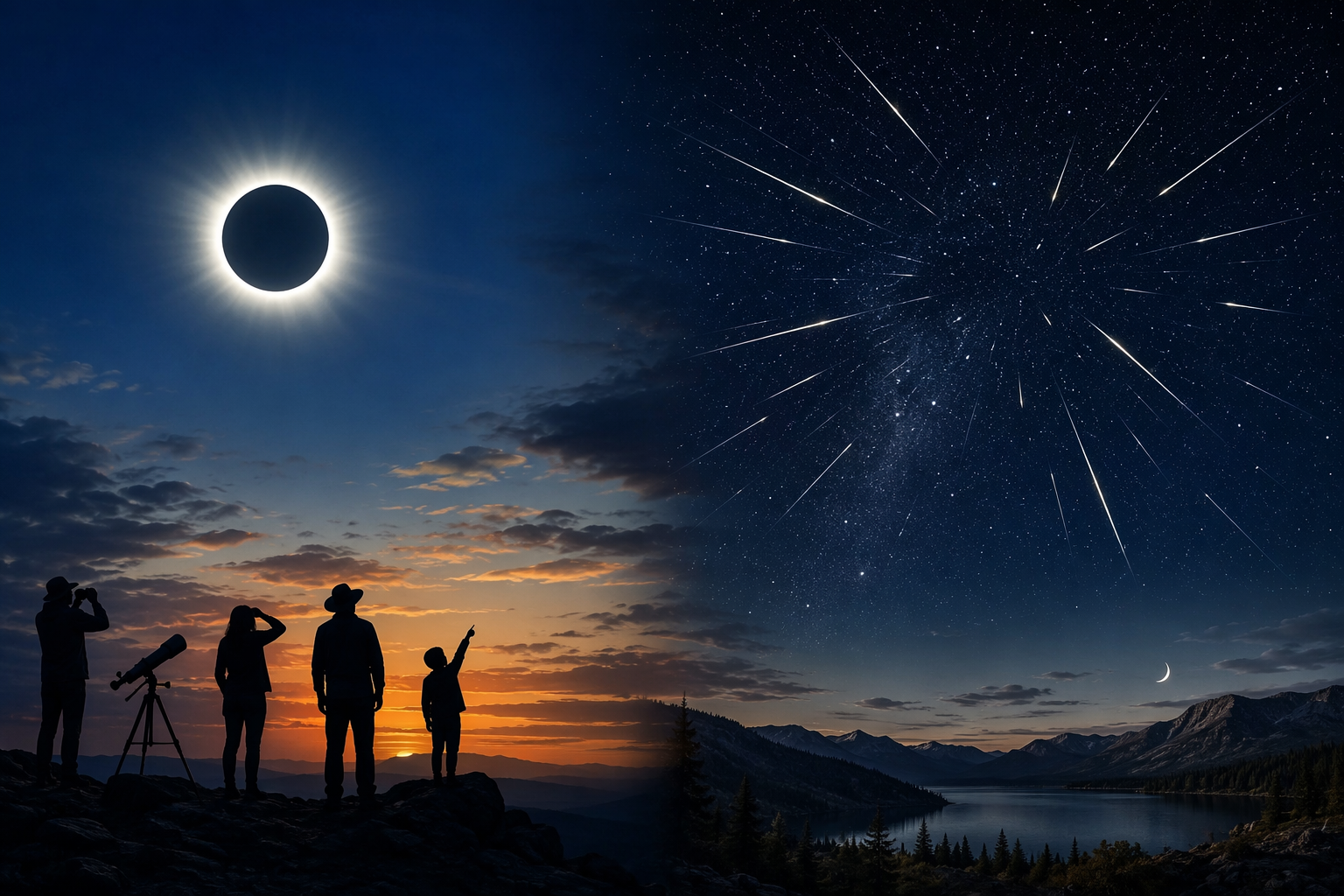 How to See the 2026 Solar Eclipse and Perseid Meteor Shower in One Day