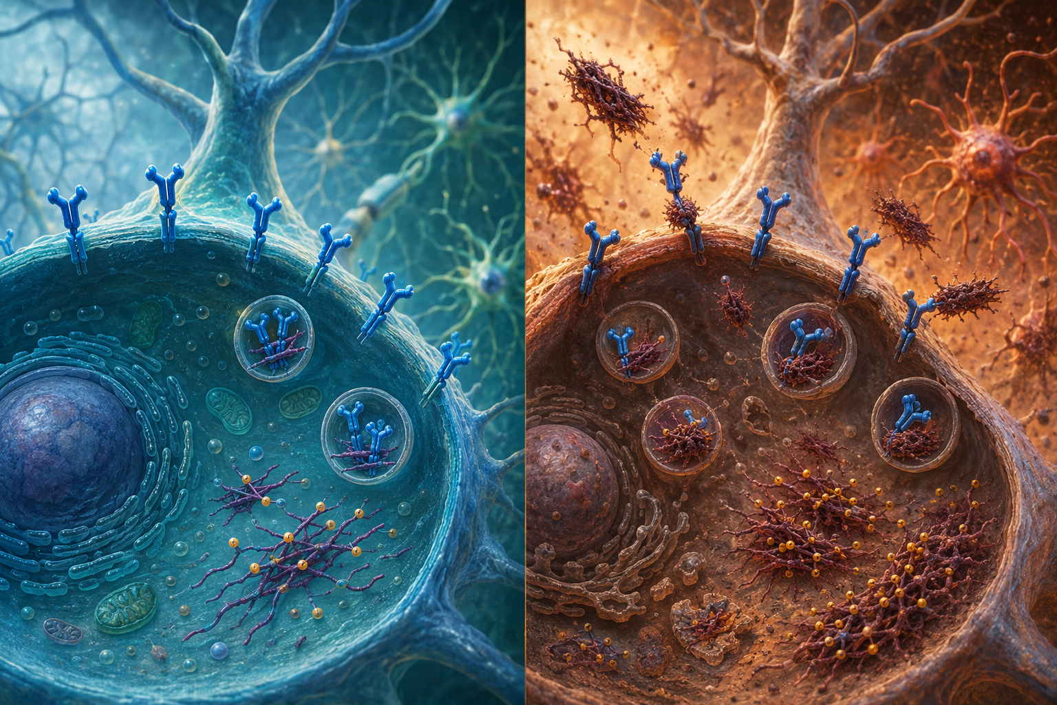 Side-by-side comparison of protective SORLA behavior and variant-dependent tau binding context