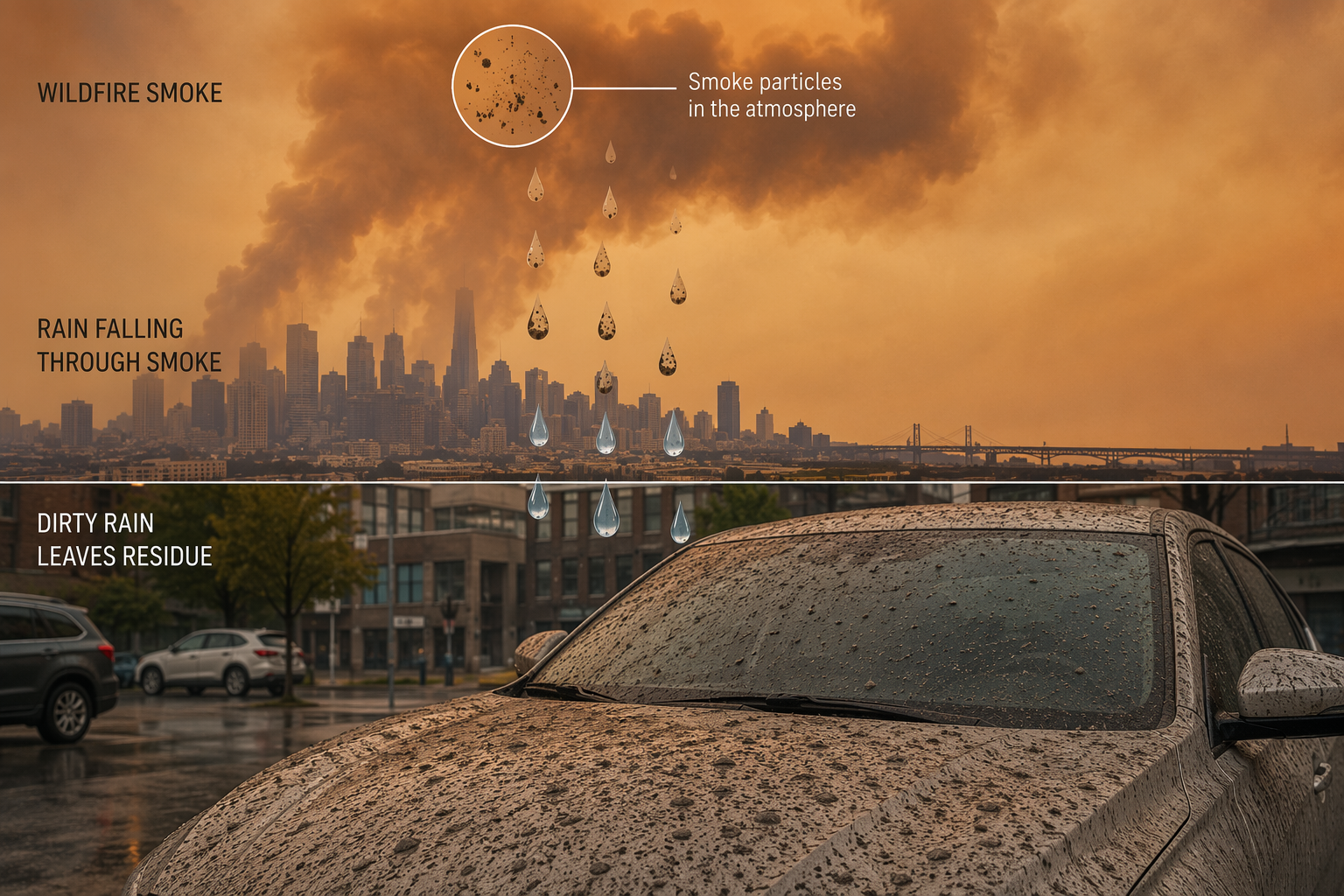 Are Dirty Rain and Wildfire Smoke the Same Thing?