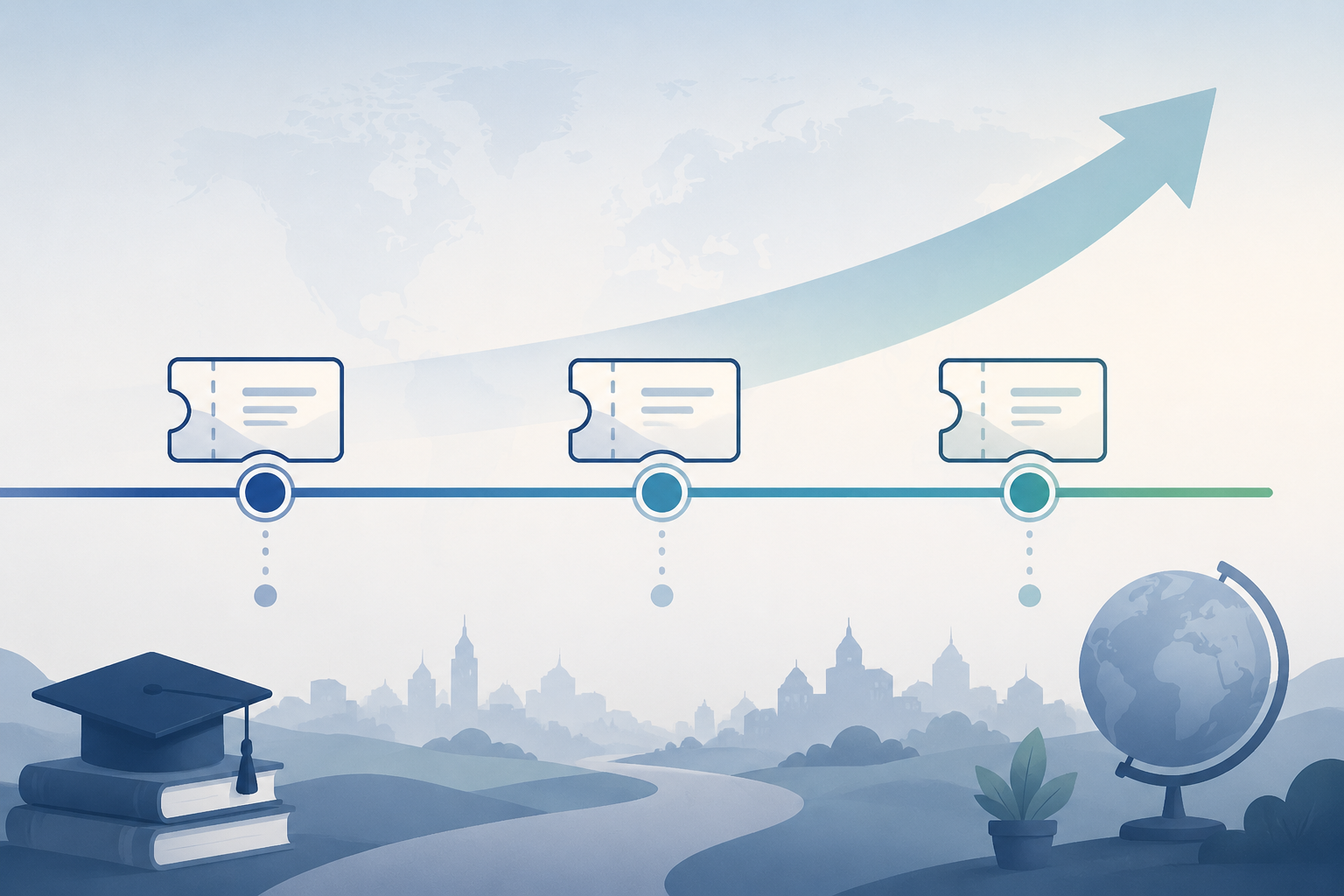 Timeline showing three H-1B lottery entry points during STEM OPT