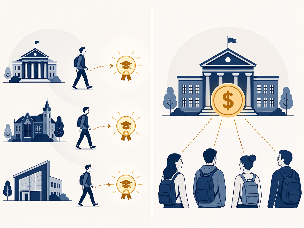 Comparison of portable individual fellowship funding and traditional university-attached grant funding