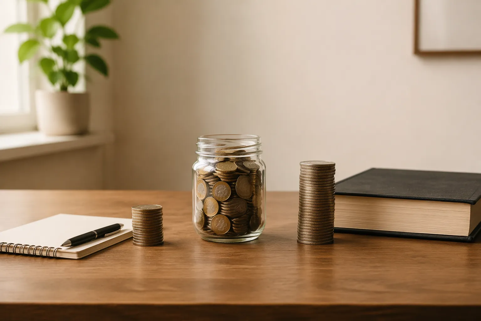 Desk still life comparing affordable and premium study tool costs